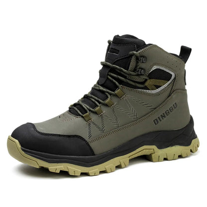 Men's Steel Toe Work Shoes, Microfiber Leather Upper EVA Sole, Breathable Lightweight Comfortable Safety Shoes for Men