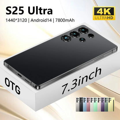 Free Shipping Hot Selling Global S25 Ultra Phone Global Version Mobile Phone Cheap 16+1tb Android Unlocked Smartphone S25 Ultra