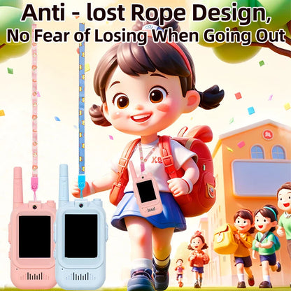 New Arrival Kids Video Walkie Talkie Two Way Radio 1500FT Range Voice for Children 3-12 Years Old's Christmas Birthday Outdoor