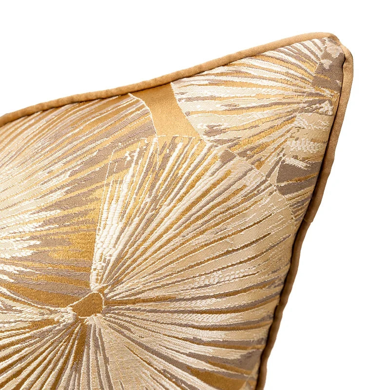 Khaki Leaf Design Cushion Cover 18x18 20x20inches Home Decor Throw Pillow Case  Cushion case for Livingroom
