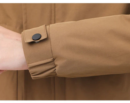 Men's Stand Collar Work Jacket Slightly Loose Waterproof Windproof Jacket Youth Work Jacket Men