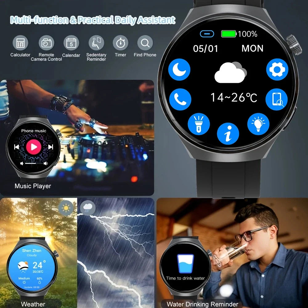 SENBONO V19 Men Smart Watch Blue Tooth Heart Rate Monitor IP68 Waterproof Fitness Tracker Outdoor Men's Smart Sports Watch
