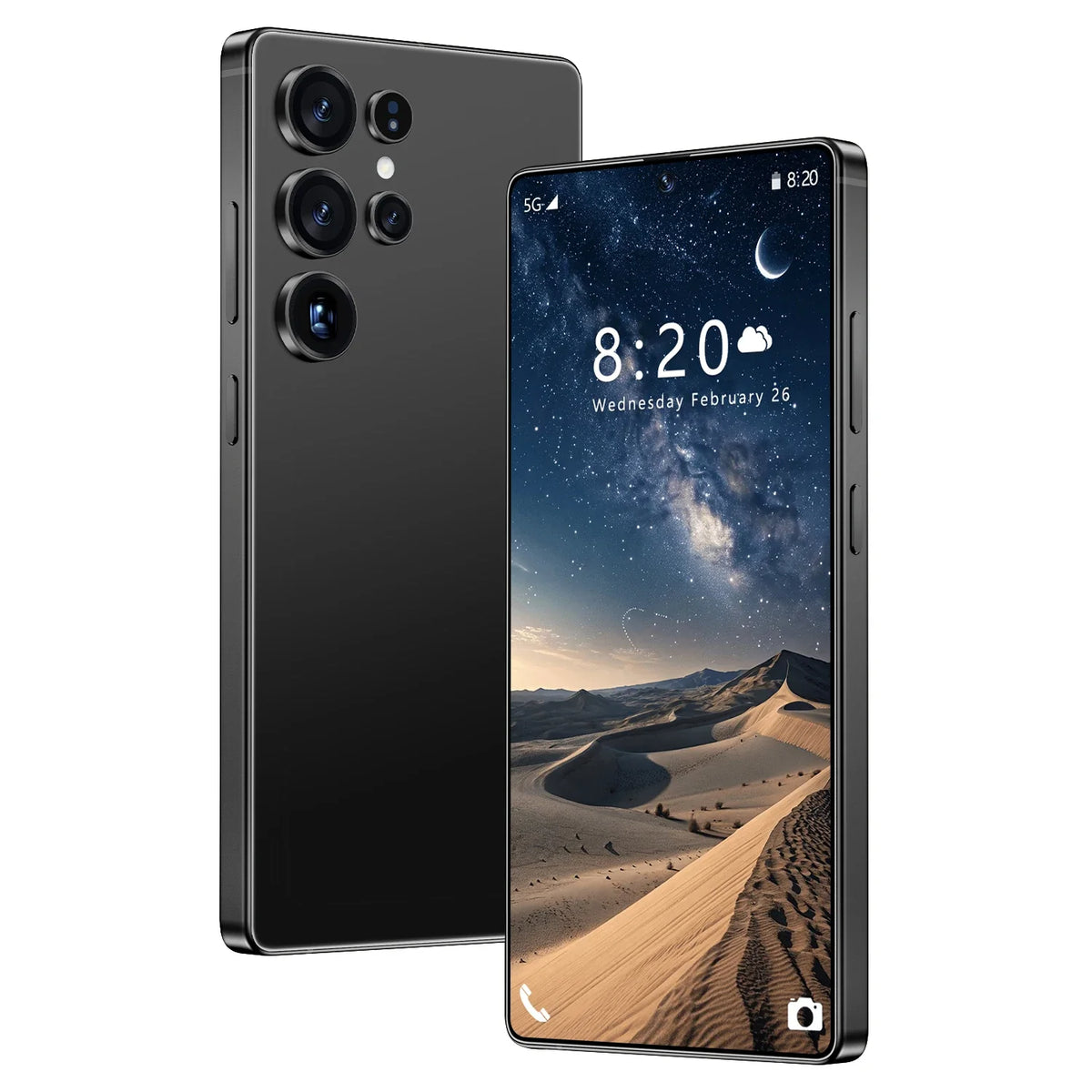 Unlocked 7.3-Inch S25 Ultra 16GB+1TB Android 14 Smartphone Original 5G Cellphone with Quad Core CPU and HD Screen Resolution