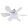 Dingdian 52CM 6 Blade LED Fan Light Easy Install Modern ABS Ceiling Fan Light for Livingroom Decorative Indoor Remote Control