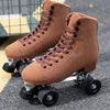 2025 Hotsale Two-Row Glitter Flashing Roller Quad Skates Unisex Wheel Skating Shoes for Woman and Man