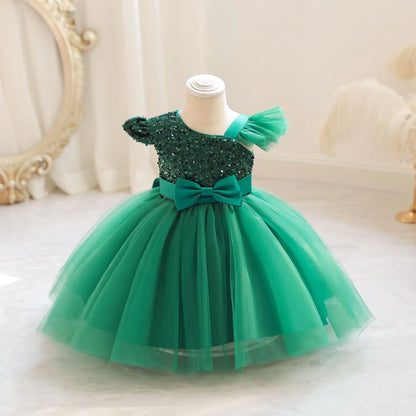 TPY0 Latest Satin Bow Formal Evening Dress Casual Spring Party Princess Gown Children Flower Girls Kids Wedding Dresses