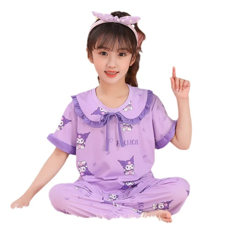 New Children Wholesale 0-6 Years Old Short Sleeve Shorts Kids Pyjamas 100% Cotton Boys and Girls Baby Pajamas
