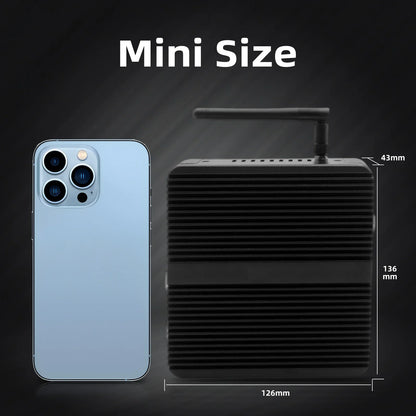 Hystou OEM Industrial Mini PC Fanless VGA HD Dual 2 LAN Ce-Celeron J4125 J6412 8G DDR4 RAM 128G SSD Used