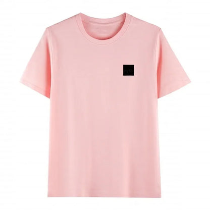 T-Shirts Summer Men and Women Short Sleeve Embroidery Badge Shirts Men's TShirts Clothes Top