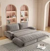 3-in-1 Convertible Reclining Foldable Modern Sleeper Sofa Multi-Functional Velvet Loveseat Bed
