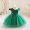 TPY0 Latest Satin Bow Formal Evening Dress Casual Spring Party Princess Gown Children Flower Girls Kids Wedding Dresses