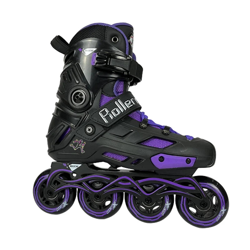 OEM ODM Inline Skating Shoes 4 Wheels Professional High Speed Roller Skate Shoes