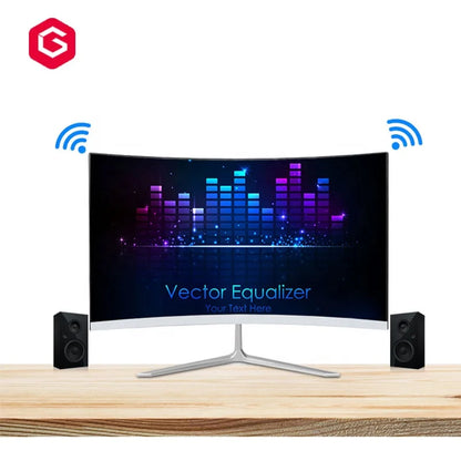 Hot-sale Curved 23.8" Pc Gamer Computadora Full Setup Core I3/i5/i7/i9 Barebone Desktop Computer Gaming Pc All-in-one Computers