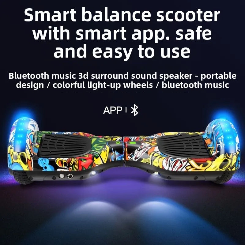 7-Inch  Children's Intelligent Two-Wheel  Hoverboard Self-balancing Electric Scooters Led 2wheels Hover Board