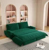 3-in-1 Convertible Reclining Foldable Modern Sleeper Sofa Multi-Functional Velvet Loveseat Bed
