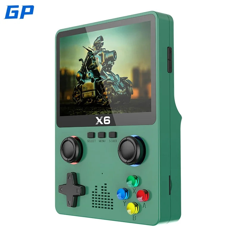 X6 Portable 3.5 Screen Retro Game Console Handheld Video Gaming Device with 10000+ Classic Games Gift for Adults Children