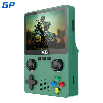 X6 Portable 3.5 Screen Retro Game Console Handheld Video Gaming Device with 10000+ Classic Games Gift for Adults Children