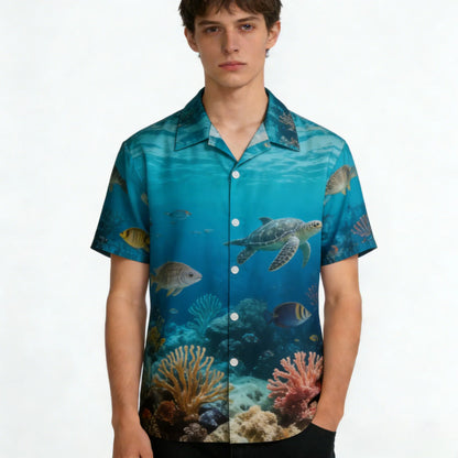 Custom Made Lightweight New Arrival Men Screen Printing  Shirt Luxury Style Promotion Unique Vintage Men's Shirt