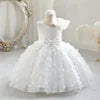 TPY0 Latest Satin Bow Formal Evening Dress Casual Spring Party Princess Gown Children Flower Girls Kids Wedding Dresses