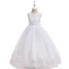 MQATZ Luxury Kids Evening Ball Gown Princess Sleeveless Solid Pattern Long for Birthday Party Prom Wholesale for Children LP-231