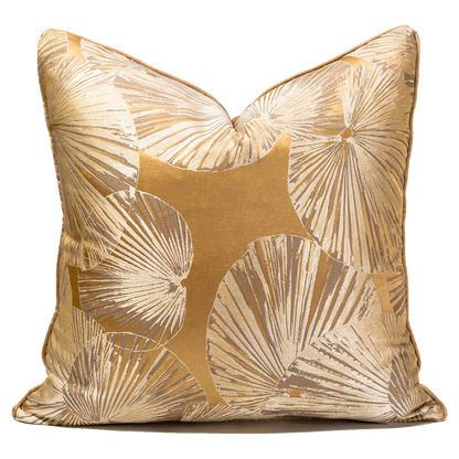 Khaki Leaf Design Cushion Cover 18x18 20x20inches Home Decor Throw Pillow Case  Cushion case for Livingroom