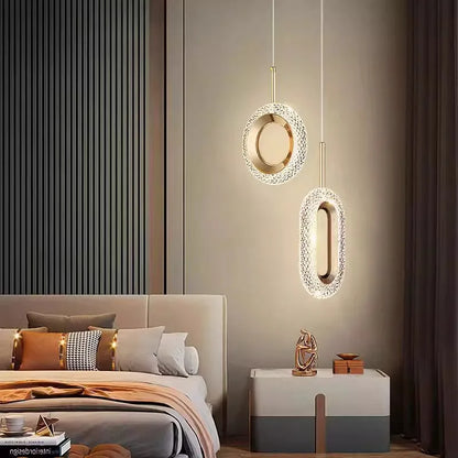 Modern Simple Nordic Chandeliers Luxury Iron Pendant Ceiling Light for Livingroom Bedroom Bedside Pendant Light
