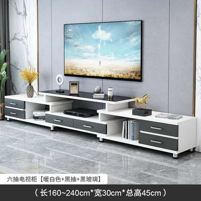 TV Cabinet Modern Minimalist Coffee Table TV Stands Combination Living Room Household Small Unit Set TV Table Wooden