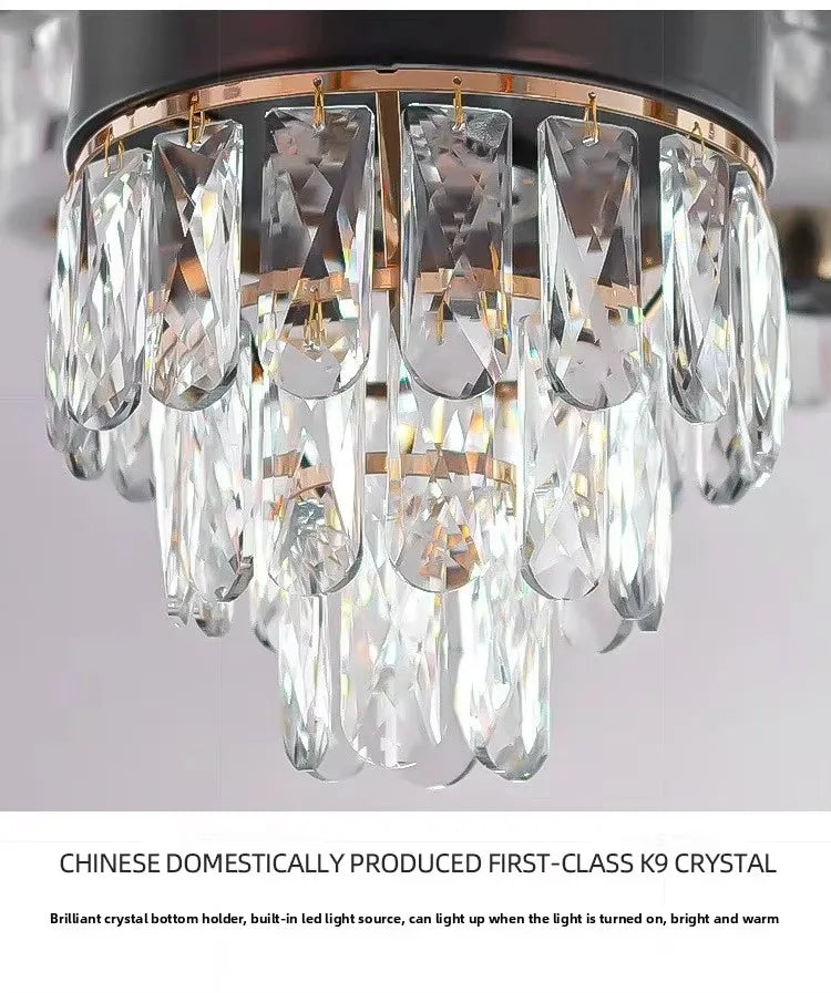 Modern Classic Luxury Villa Banquet Crystal Chandelier Pendant Lamp Chandeliers for Livingroom Dining Adjustable Height