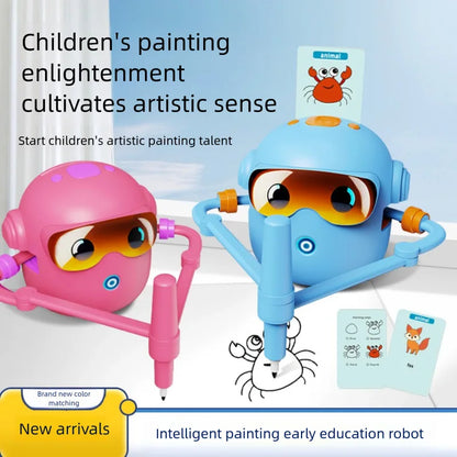 JXD Early Education Intelligent Automatic Painting Robot - Ideal Birthday Gift for Children Aged 3 to 8 Years Old