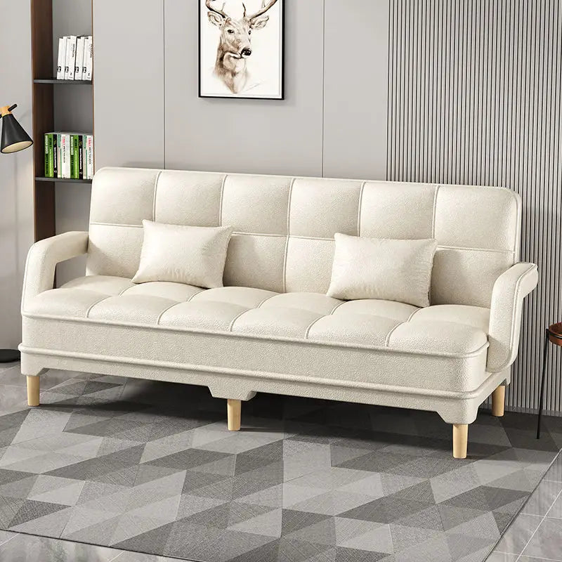 Bedroom Rental Room Fabric Sofa Small Family Living Room Multi-function Folding Sofa Bed