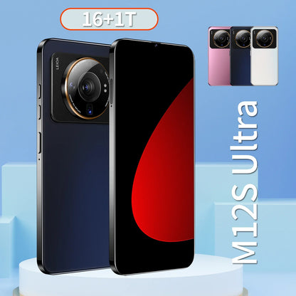 High Quality Mobile Phone Big Screen Android OEM Cheap Smart Face and Fingerprint Phone Mobile M12S