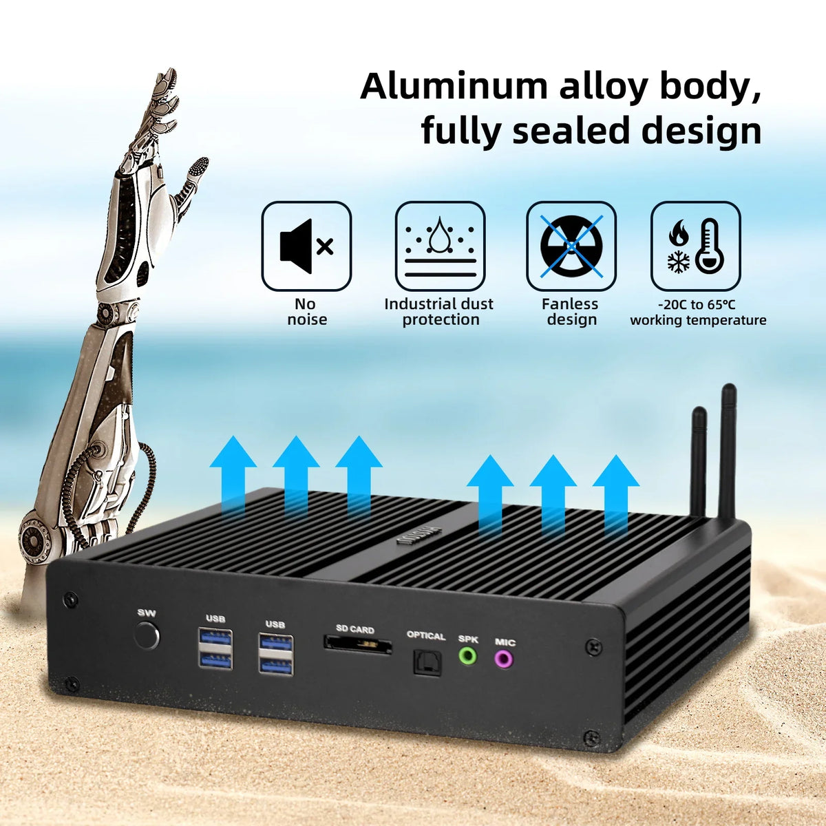 Hystou Core I7 5500U Mini Gamer Desktop PC New Industrial 8 USB DDR3 RAM Barebone System SSD US Plug