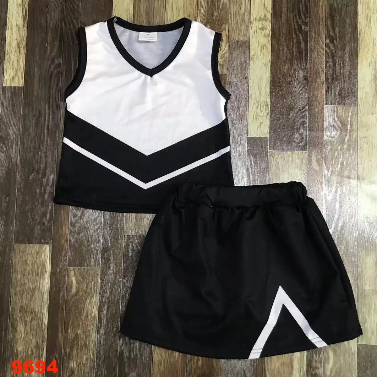 Sleeveless Girls Clothing Set Durable Cotton Fabric Comfortable Breathable Nice Color Cheer Uniforms for Children