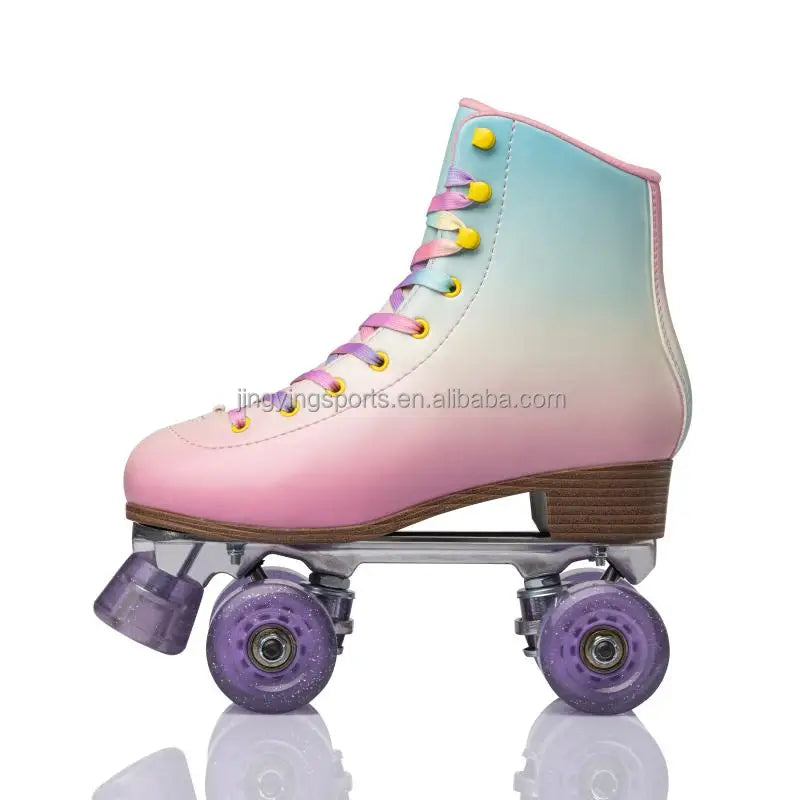 Factory Wholesale Skating Shoes for Adults Children Double Row Wheel Roller Skates for Men Women Four-Wheel Roller Skates Summer
