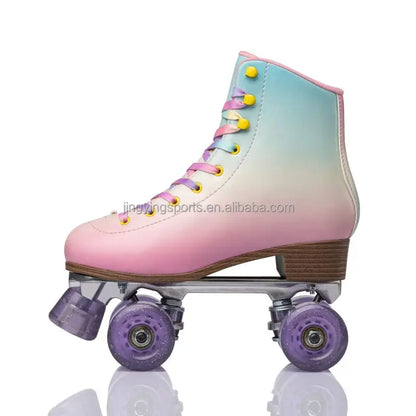 Factory Wholesale Skating Shoes for Adults Children Double Row Wheel Roller Skates for Men Women Four-Wheel Roller Skates Summer