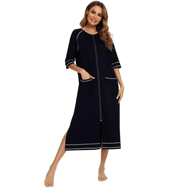 Free Shipping Sleeping Beauty Princess Dress Zipper Sexy Nightgown Women Loungewear