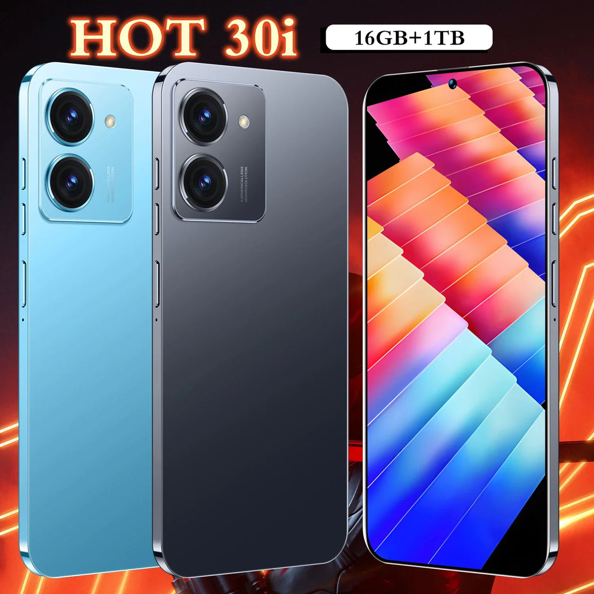 New Design Smartphone 7.2 Inch with  Large Memory Smartphone Mobile Phone with 4G/5G Dual Sim Card