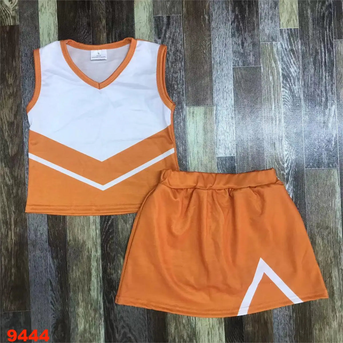 Sleeveless Girls Clothing Set Durable Cotton Fabric Comfortable Breathable Nice Color Cheer Uniforms for Children