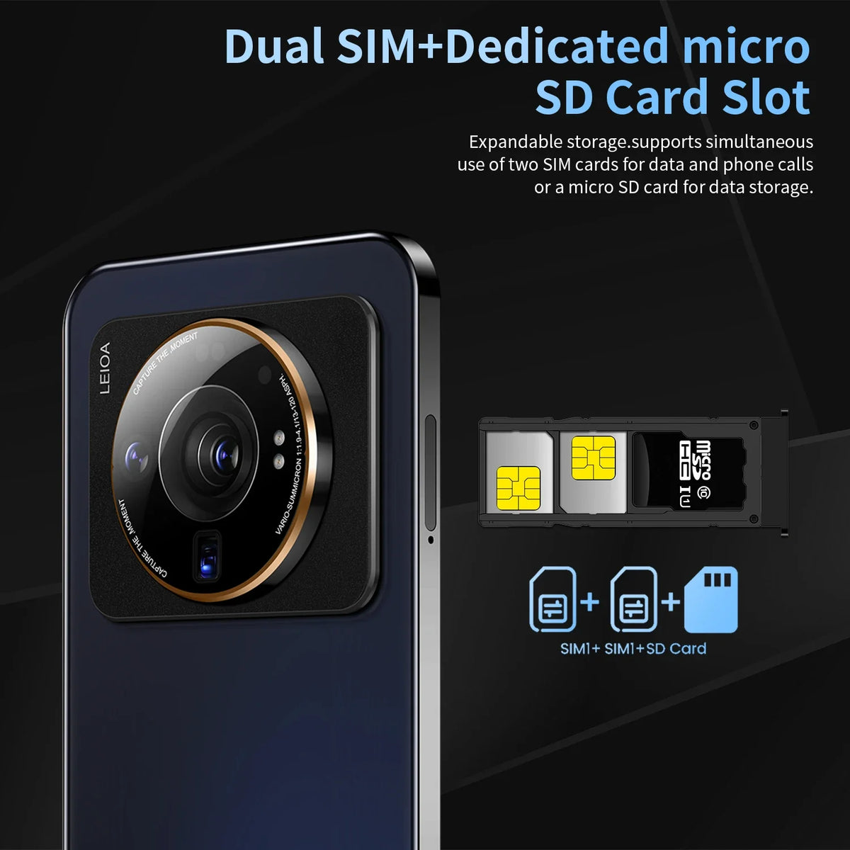 High Quality Mobile Phone Big Screen Android OEM Cheap Smart Face and Fingerprint Phone Mobile M12S