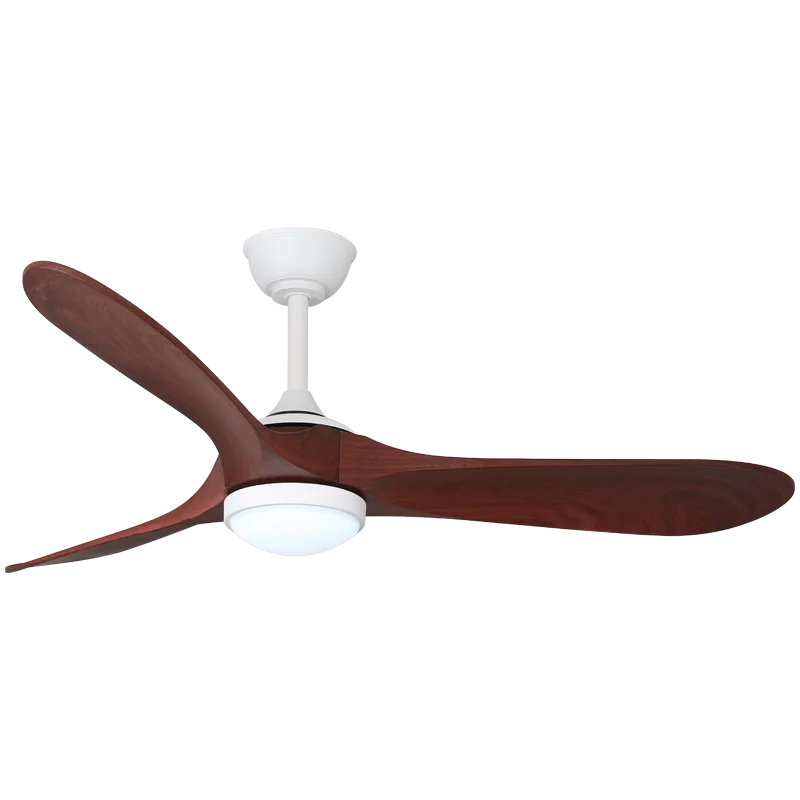 Modern Minimalism 3 Blades ABS LED Ceiling Fan Lamp Silent Remote Chandelier for Livingroom Dining Fan Light Adjustable Height