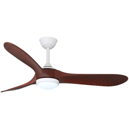 Modern Minimalism 3 Blades ABS LED Ceiling Fan Lamp Silent Remote Chandelier for Livingroom Dining Fan Light Adjustable Height