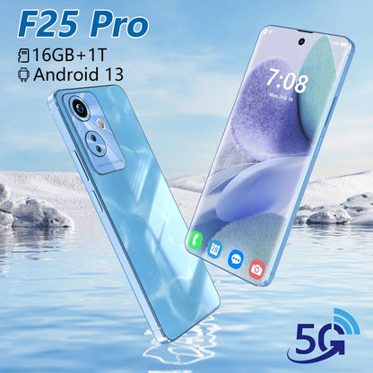 F25 PRO 5G Android 13.0 Smartphone 16G+1TB Mobilephone 7.3 Inch P50 Pro Mobile Phones