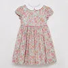 Wholesale Beautiful Girls Dress with Floral Print Short Sleeve Casual Design for Spring Summer Knee-Length Age Group Children