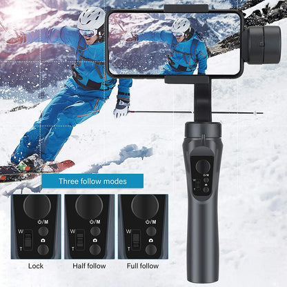 360 Rotation Auto Face Object Tracking Selfie Stick  Phone Holder Handheld 3 Axis Gimbal Stabilizer
