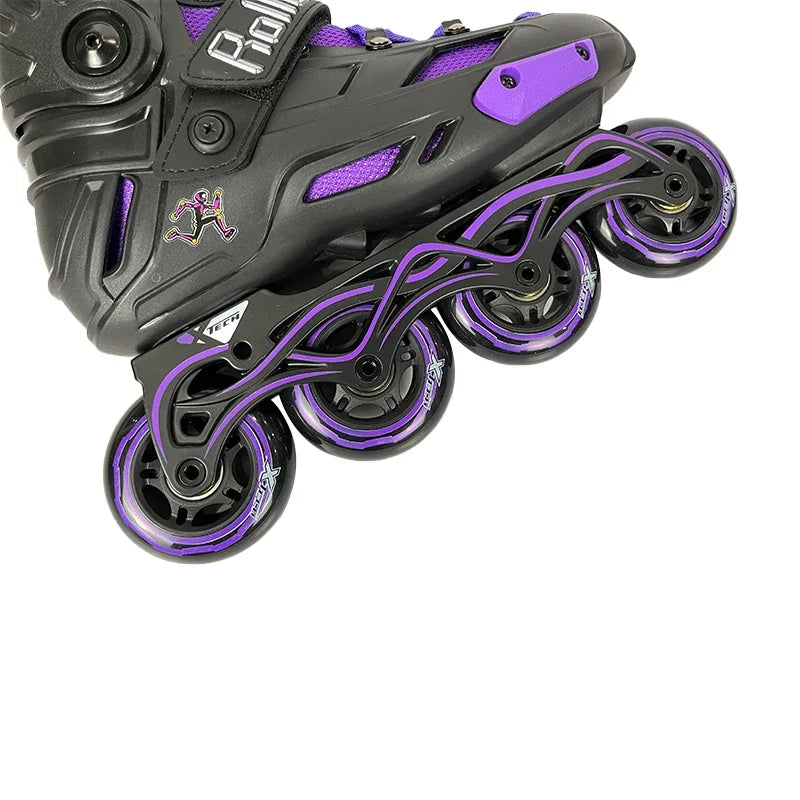 OEM ODM Inline Skating Shoes 4 Wheels Professional High Speed Roller Skate Shoes