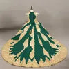 Retro Palace Princess Dress for Kids Formal Ball Gown with Tail Lace for Birthday Performance or Wedding for Children