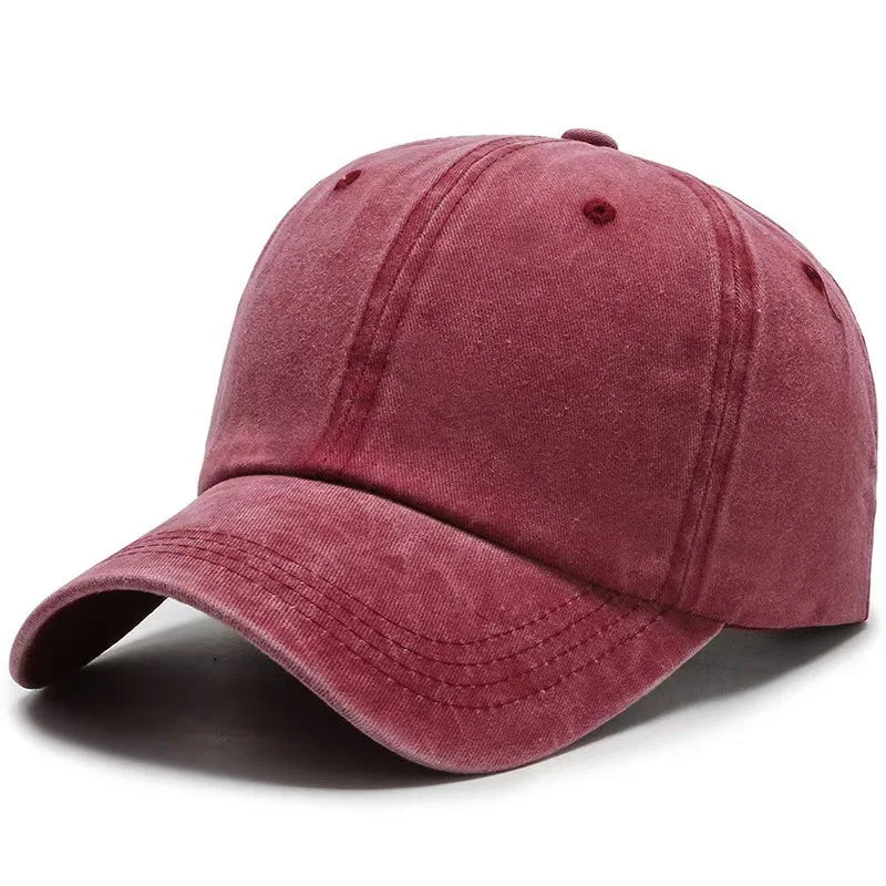 2027 NEW KJ Wholesale Blank Washed Cotton Baseball Caps for Men Women 6 Panel Unstructured Dad Hats Bill Vintage Streetwear Hat