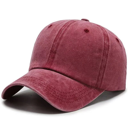 2027 NEW KJ Wholesale Blank Washed Cotton Baseball Caps for Men Women 6 Panel Unstructured Dad Hats Bill Vintage Streetwear Hat