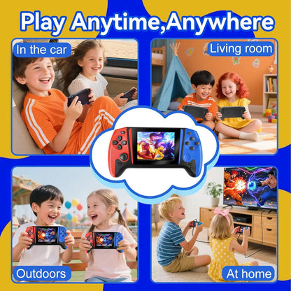 Q21 Large Screen Retro Handheld Game Console 500 in 1 Classic Support Two-Player Nostalgic Gaming Device for Children
