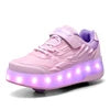 Customizable Outdoor Boys and Adults Flashing PU Wheel Roller Inline Skate Shoes Boots for Kids Quad Adult Children Four Wheels